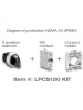 2 Position Selector Kits - Degree of Protection NEMA 4X (IP69K) - Lovato LPCS120 KIT